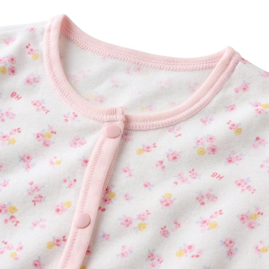 Miki House Hot Biscuits Coverall Underwear, Boys and Girls, Baby, Kids, Children's Clothing, Pink, 80cm, 70-2441-143