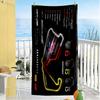 Formula 1 Silverstone Preview Telo da Spiaggia Alta Assorbenza & Asciugatura Rapida Confortevole Leggero