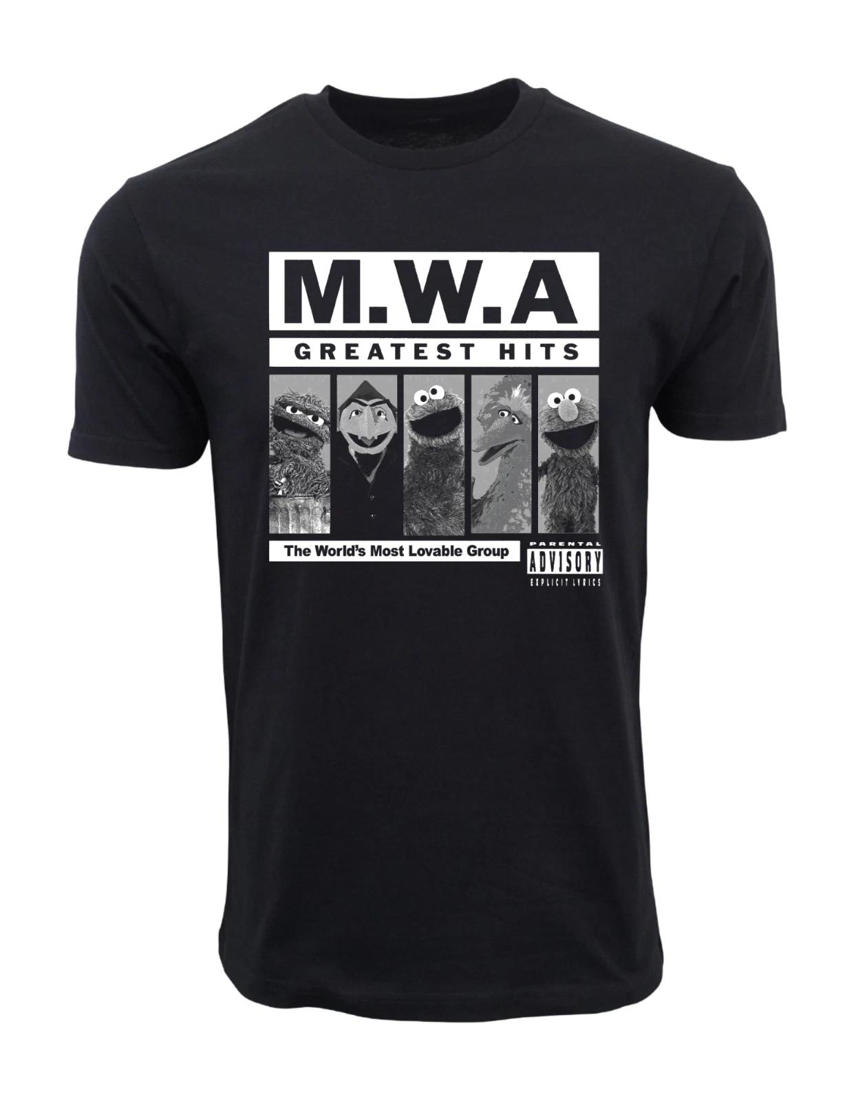 Unisex Adult Casual Graphic SESAME MWA THE WORLDS MOST LOVABLE GROU... XXL