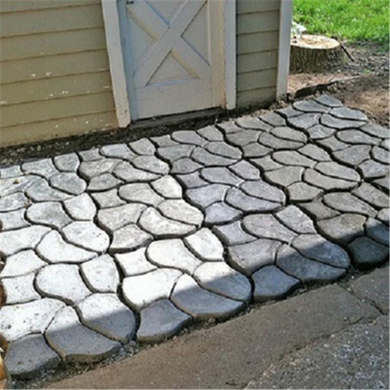 50x60X5cm DIY Big Stone Mold Path Walk Maker Paving Concrete Stepping