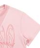 EPISODE UNTITLED Asymmetrical Graphic Crop Top Pink