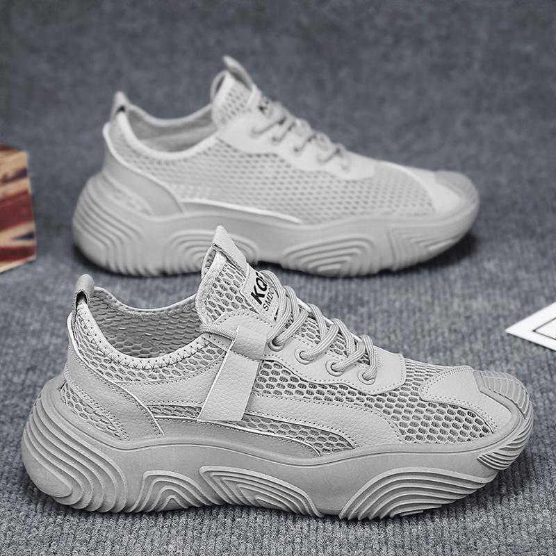 YRZL Mens Shoes Casual Outdoor Sports Sneakers Non Slip Comfortable Walking Shoes Breathable Mesh Sports Shoes