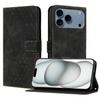 For iPhone 17 Pro Max Leather Case 7-Shaped Pattern Wallet Stand Shockproof Phone Cover