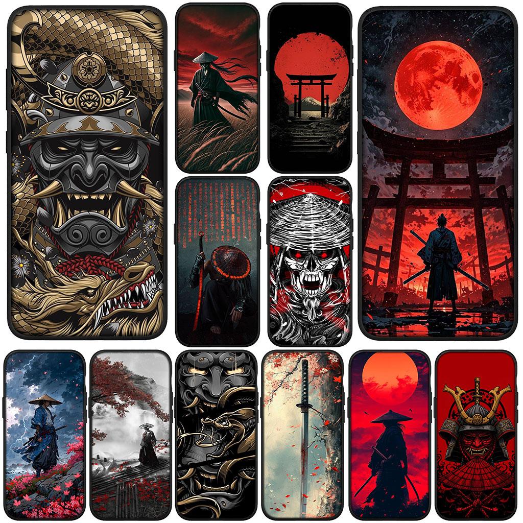 Cover Bushido Samurai Japan Ninja Oni Mask for Motorola Moto Edge 70 60 Fusion NEO Pro G Stylus G56 G96 G52 G04 G05 Case