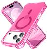 For iPhone 17 Pro Max Case Compatible with MagSafe Small Wavy Edge PC+TPU Phone Cover