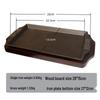 Exquisite Cast Iron Baking Pan with Wooden Board - Thickened Steak and Teppanyaki Plate for Western Dining.