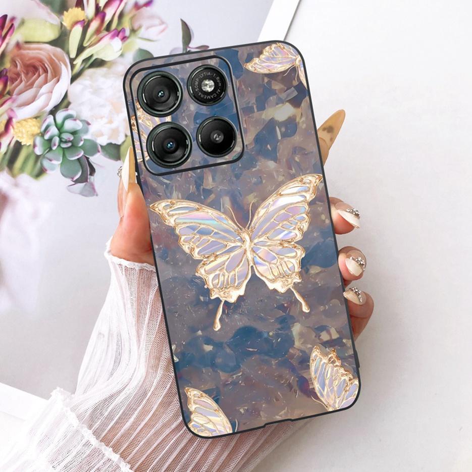 For Motorola Moto G15 Power Case Moto G17 Cute Love Heart Painted Cover Soft Silicone Case For Motorola G17 Power MotoG15 Fundas