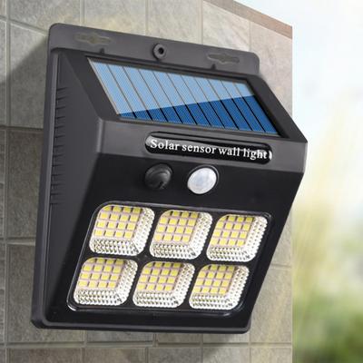 Solar-Außenleuchte mit Bewegungsmelder, solarbetriebenes Licht, superhell, wasserdicht, kabellos, automatisches An/Aus, 3 Modi, Sicherheitslicht für die Wand