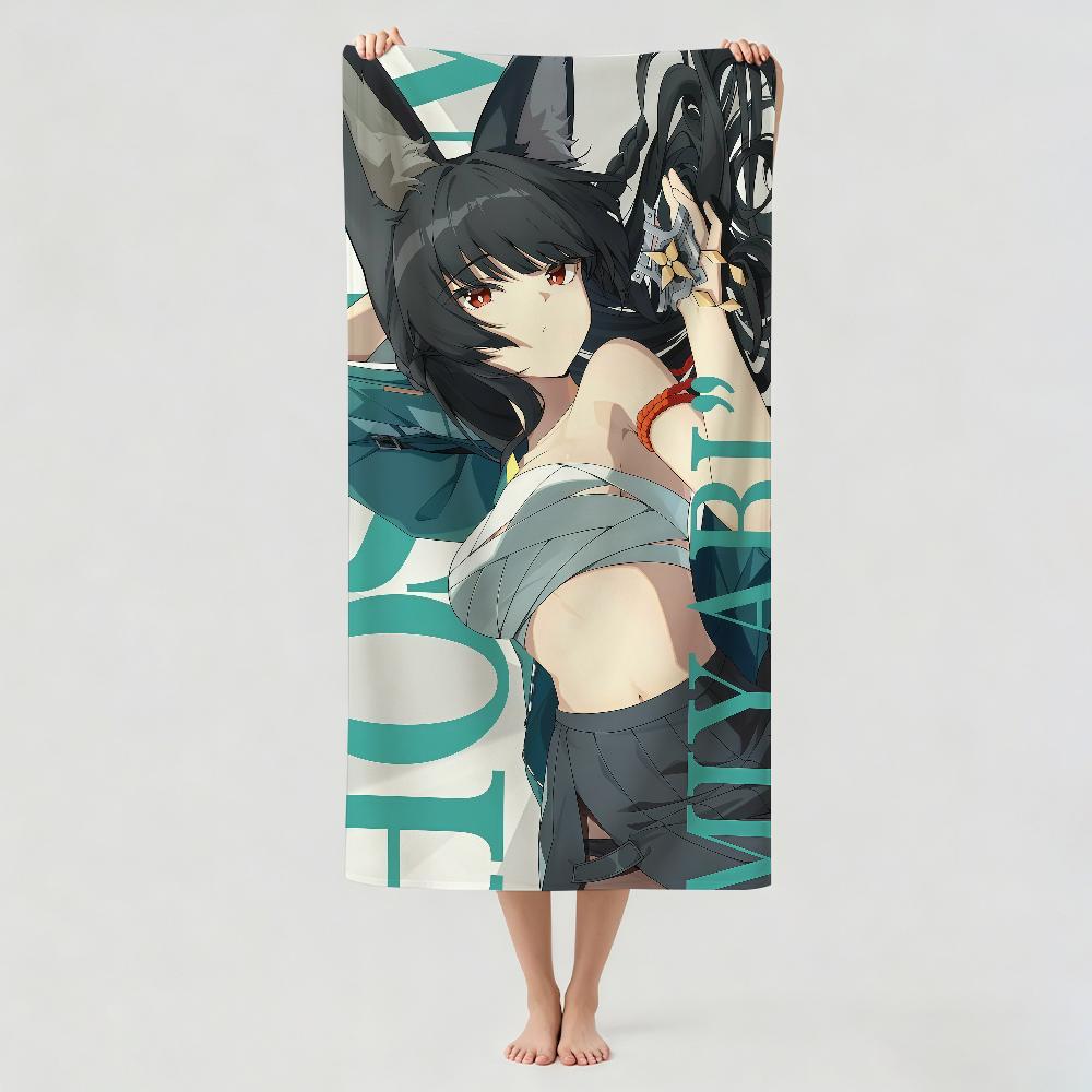Game Zenless Zone Zero Miyabi Towel Drying Bath Towel Applicable To Light Swimming Camping Yoga Beach Out