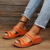 2025 Women Summer Sandals Casual Comfortable Round Head Open Toe Wedges Slippers Fashion Slip on Slides for Women