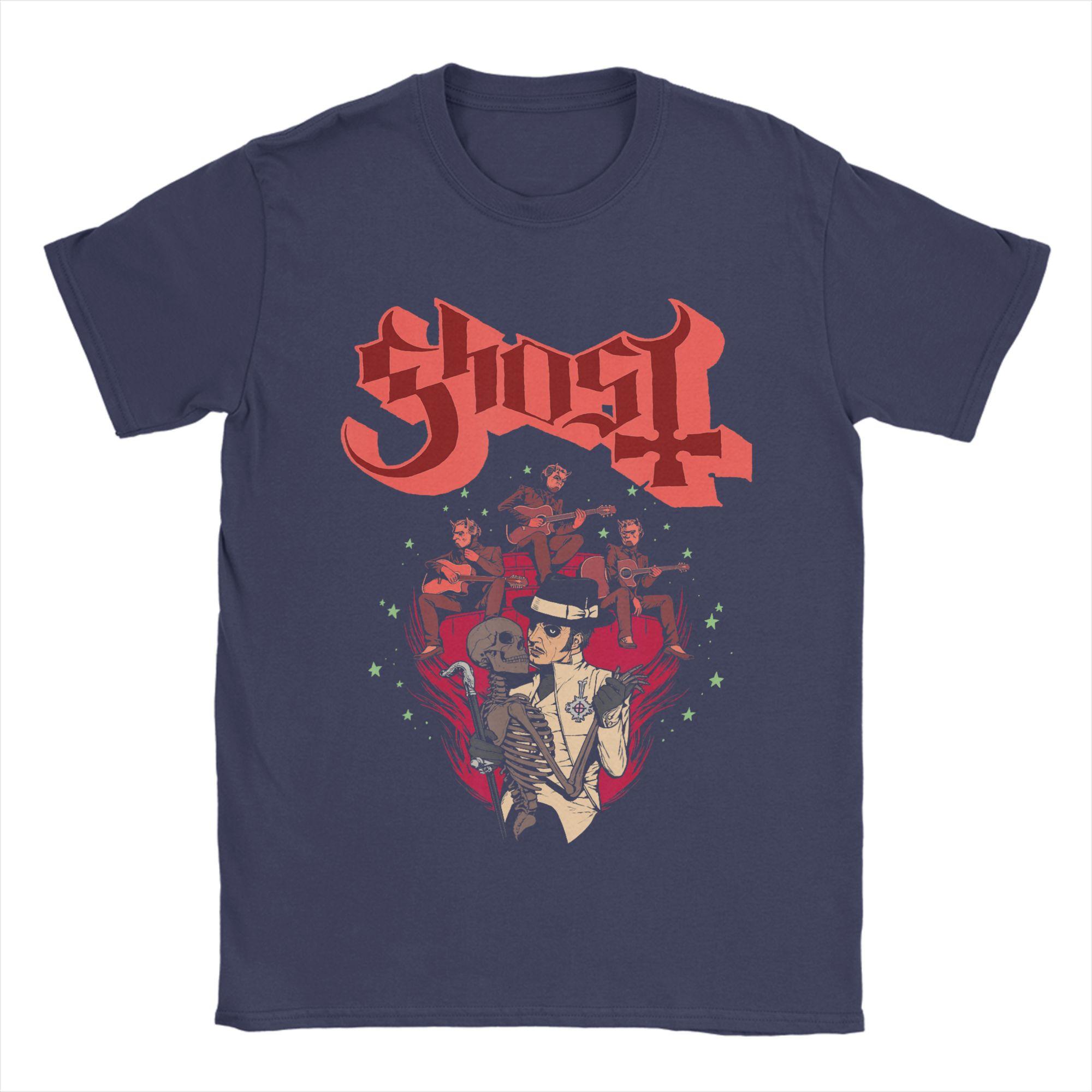 

Ghost Band Valentines Day Flower Heart Skull 100 Cotton TShirt For Mens Beach Aesthetic T Shirts O Neck Tees Oversized Tops 4XL