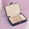 Large Capacity Travel Jewelry Storage Box Double Layered Buttoned Jewelry Organizer Portable Jewelry Storage Box Home Decoration