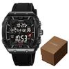 Fashion LOQNCE 98003 Men's Watch Luxury 50M Waterproof Watch for Men with Analog-Digital Dual Movement Sports Wristwatch