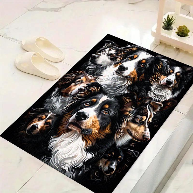 Bernese Dog Carpet Rug for Living Room Bedroom Home Sofa Decoration,Kids Play Non-slip Floor Mat