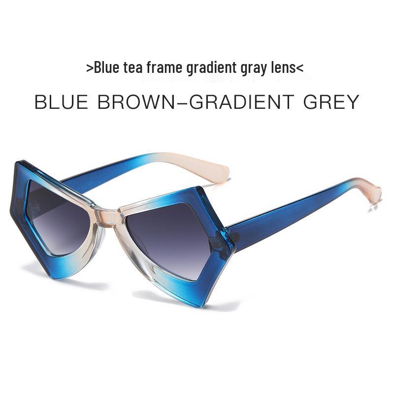 Lunettes de Soleil Dégradé Papillon Protection UV - Style Influenceur Y2K