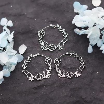Flower Picking Creative Stainless Steel Material DIY Pendant Accessories