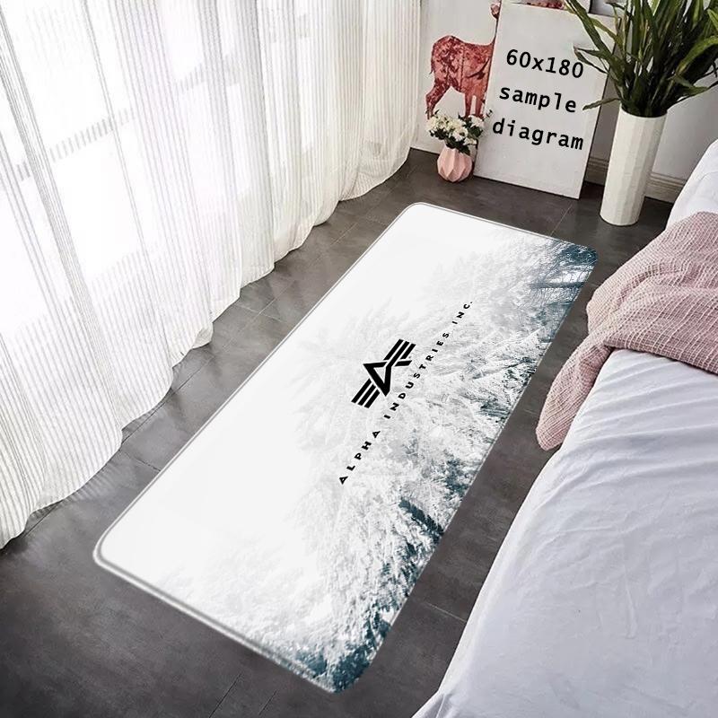 Interior Floor Mats Doormat Non-slip Foot Rug for Entryway Alpha Industries Kitchen Carpet Bedroom Bedside Mats Home Decor