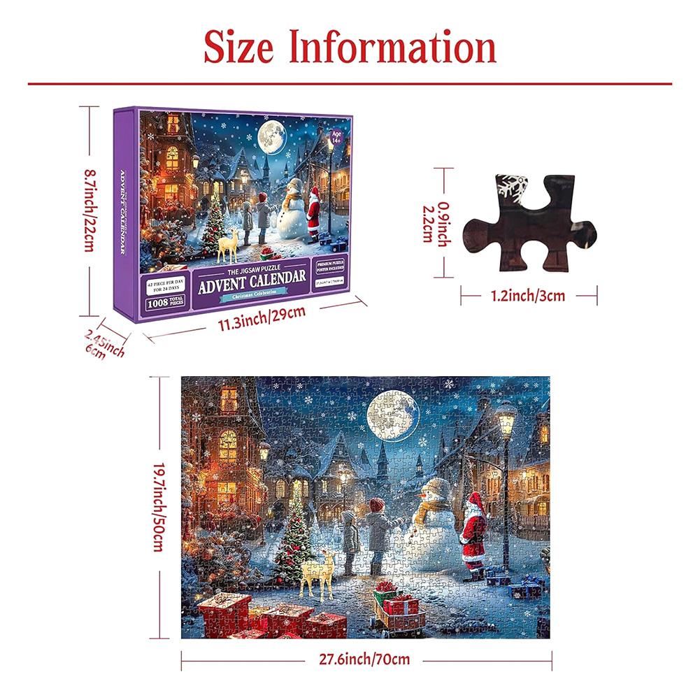 24 Box Daily Puzzle Countdown Calendar For Children Exciting Countdown To Xmas Igniting Holiday Spirits Family Xmas Tradition