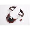 For Toyota Veloz Car Accessories Steering Wheel Cover Trim Carbon Fiber