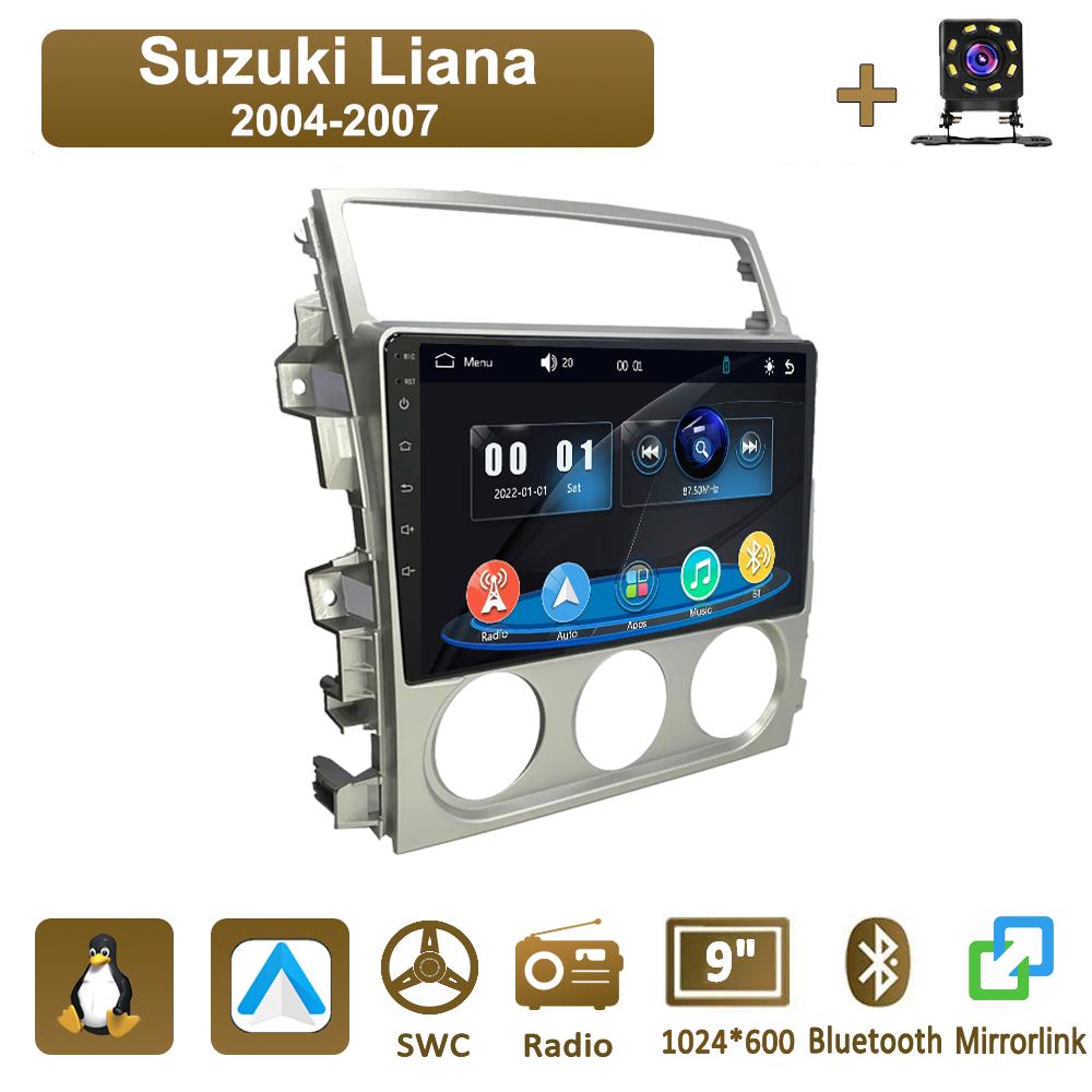 

Icreative Car Radio Multimedia MP5 Player Head Unit Stereo GPS Navigation BT For Suzuki Liana 2004-2007 серебряный