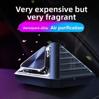 Car Aromatherapy Creative Solid Balm Lasting Light Fragrance Interior Decoration Aluminum Alloy Perfume Car Fragrance Aroma