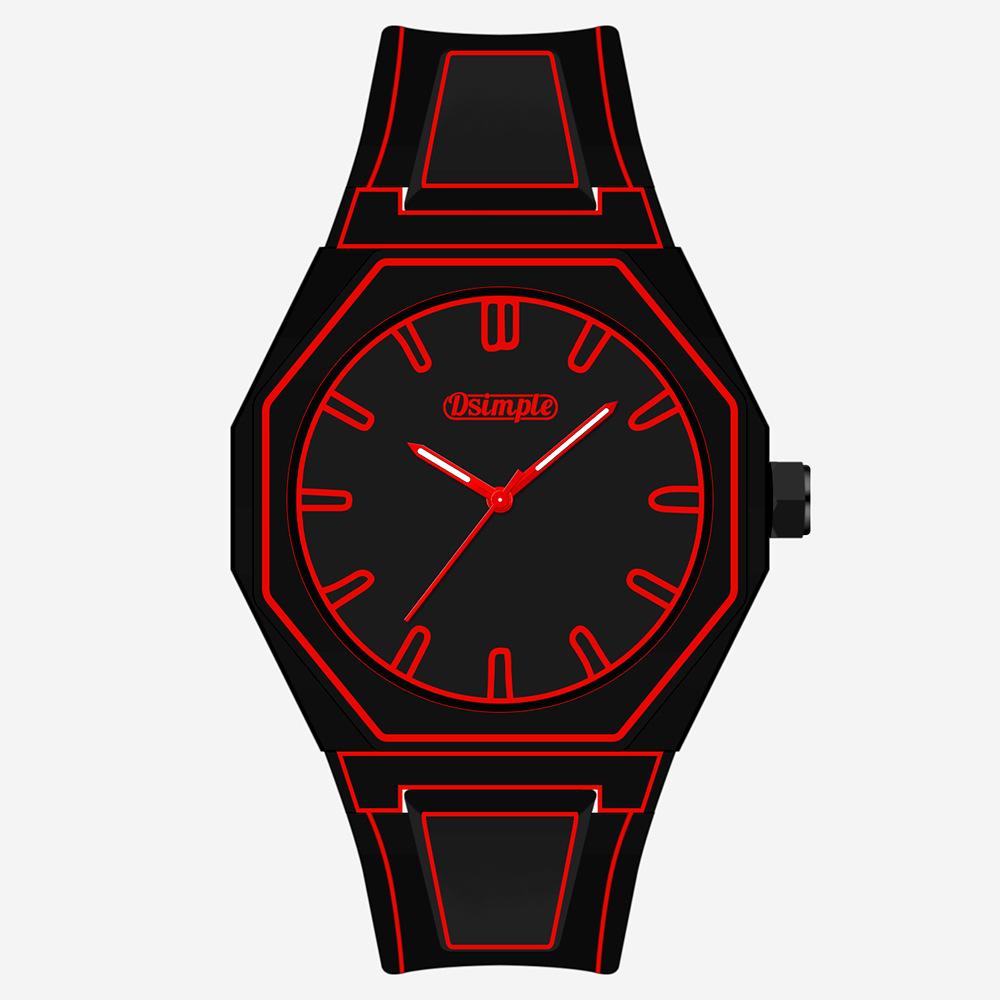 Trendlijn Horloge Stripfiguur Student Twee Dimensionaal Kwarts Horloge Kunst Design Persoonlijkheid Horloge Trend Horloge