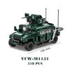 Hummer Blindato Militare Stryker Carro Armato Auto Esercito USA Russia Soldato Guerra Moderna Armi Modello Blocchi da Costruzione Mattoncini Giocattoli per Bambini
