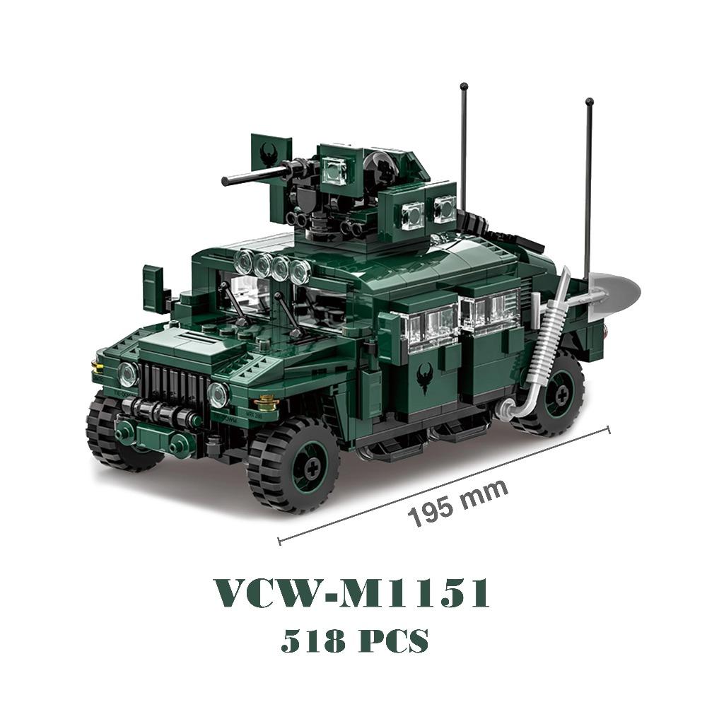 Hummer Blindato Militare Stryker Carro Armato Auto Esercito USA Russia Soldato Guerra Moderna Armi Modello Blocchi da Costruzione Mattoncini Giocattoli per Bambini