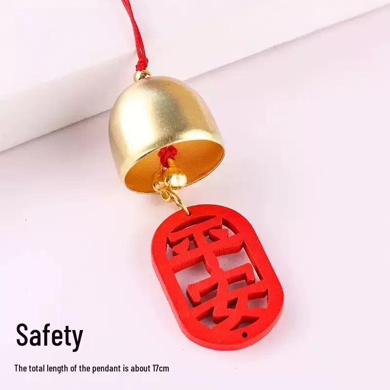 Handgefertigter Kupferglocken-Windspiel-Anhänger für DIY-Weihnachtsdekorationen & Festival-Anhänger