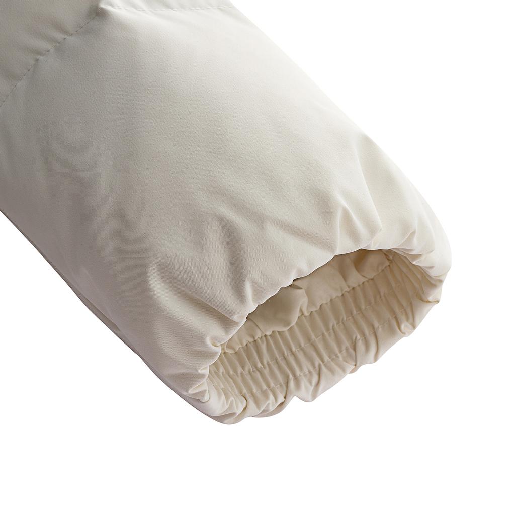 Anta Long Knee-Length Down Jacket With Volcano Rock Insulation Men Outerwear Ivory-White 952618901-3