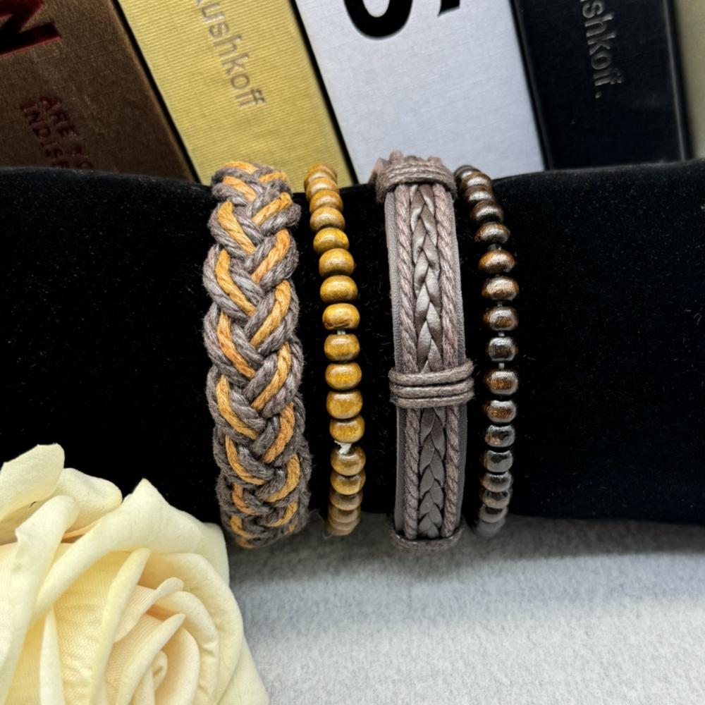 

5 шт. Классические модные трендовые высококачественные темпераментные мужские часы Простые кварцевые часы включают в себя коробку с браслетом для активного отдыха