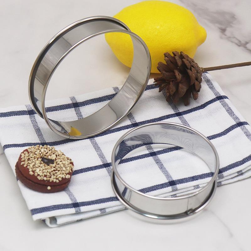 Round Biscuit Mold Stainless Steel Dumpling Skin Cutting Mould DIY Cake Pastry Baking Cutting Maker Tools Kitchen Gadgets