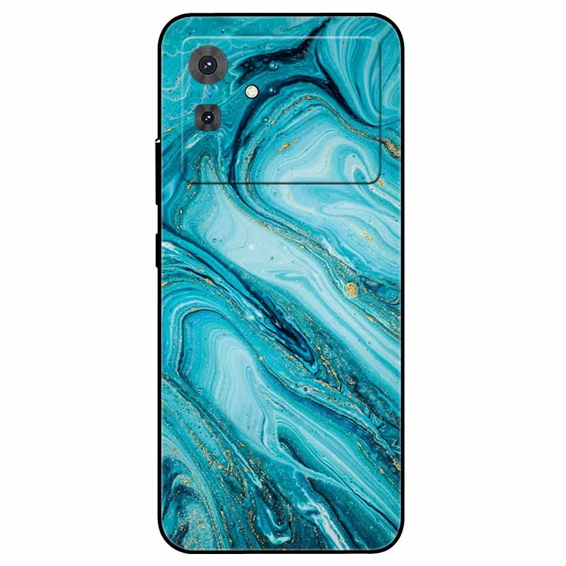 For Cubot Note 21 Case Flower Marble Silicon TPU Soft Phone Bag Cover for CUBOT Note 21 2023 COOL Printing Fundas for Note21