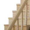 Doll House Stair Sturdy With Handrail Wood Handmade Doll Staircase for Home