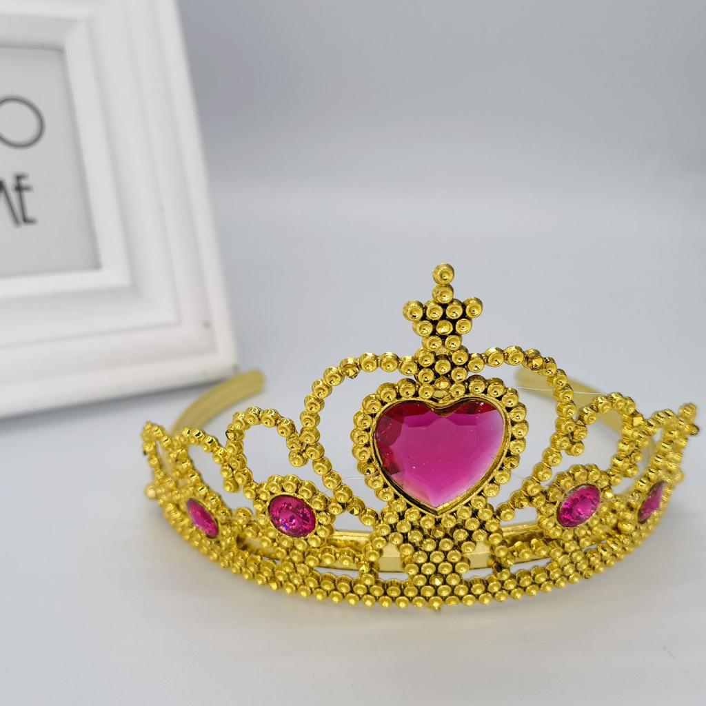 Children's Princess Costume: Gem Crown, Magic Wand, Headdress, and Fairy Headband Set