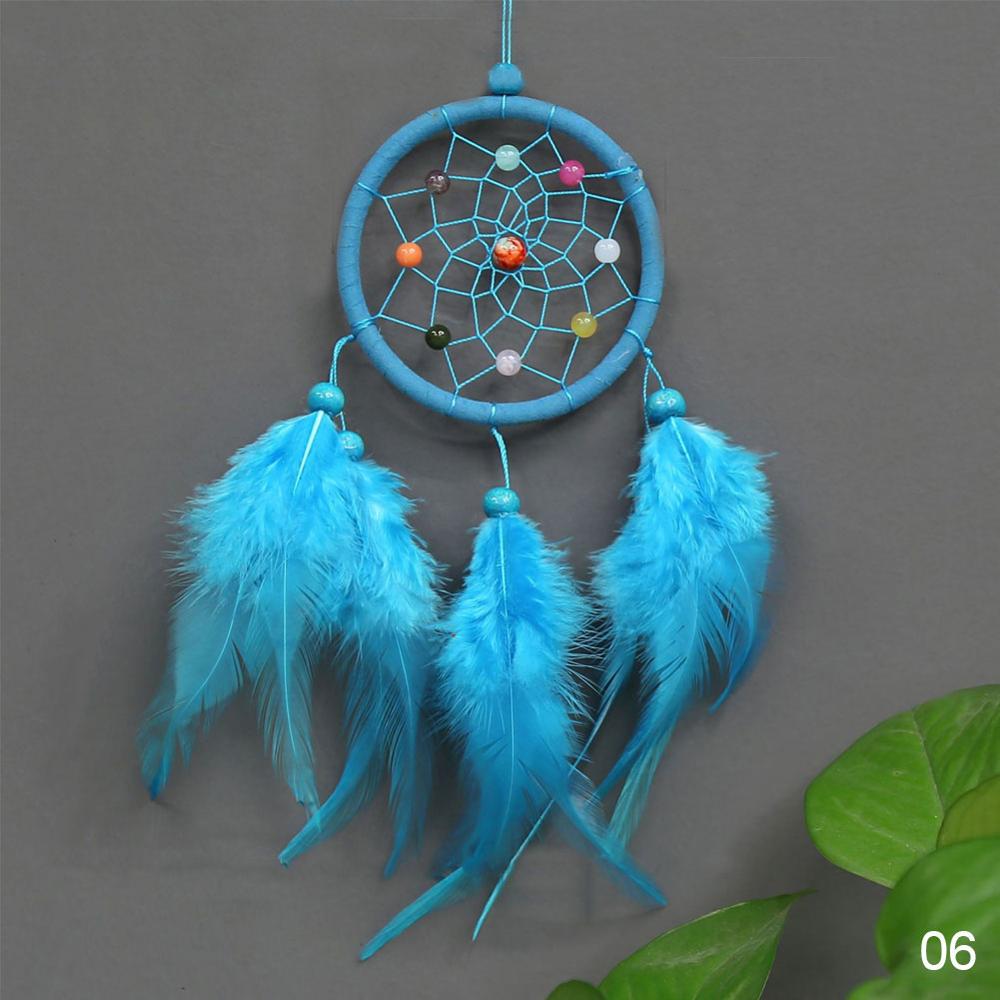 Feather Dream Catcher Handmade Wall Hanging Wind Chimes Creative Hollow Home Car Ornament Craft Decoration Gifts