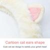 Cute Cartoon Cat Auto Steering Wheel Plush Protective Cover Winter Car Non-slip Warm Interior Animation Decoration Accessories