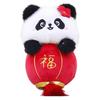 Panda Lantern Playful Plush Keychain Cuddly Stuffed Animal Charm For Your Collection