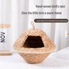 Handmade Woven Straw Bird Nest - Outdoor Garden Hanging Decoration