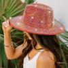 Sparkle Womens Cowboy Hat Western Cowgirl Hats Rhinestones Party Prop Disco Hats