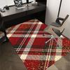 1PC Plaid Gold Extra Large Non Slip Floor Carpet, Office, Family, Studio   Large Area Rug Indoor Rugs, Bold Statement Piece
