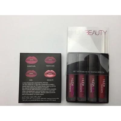 Palette labbra HUDAS Beauty Rossetto liquido opaco Mini UDA Shimmer Palette stesso colore Diamond Glitter Lip Gloss, GOSS, 1 pezzo