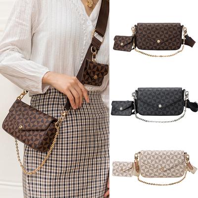 Korean Girl's Crossbody Bag  New Fashion Printed Envelope Bag  Mahjong Bag  One Shoulder Underarm Chain Bag  Trendy