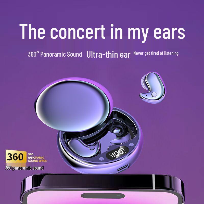 2025 Ultra-Thin Wireless Bluetooth Sleep Headphones: Comfortable, Non-Pressing In-Ear Design with Super Long Battery Life.