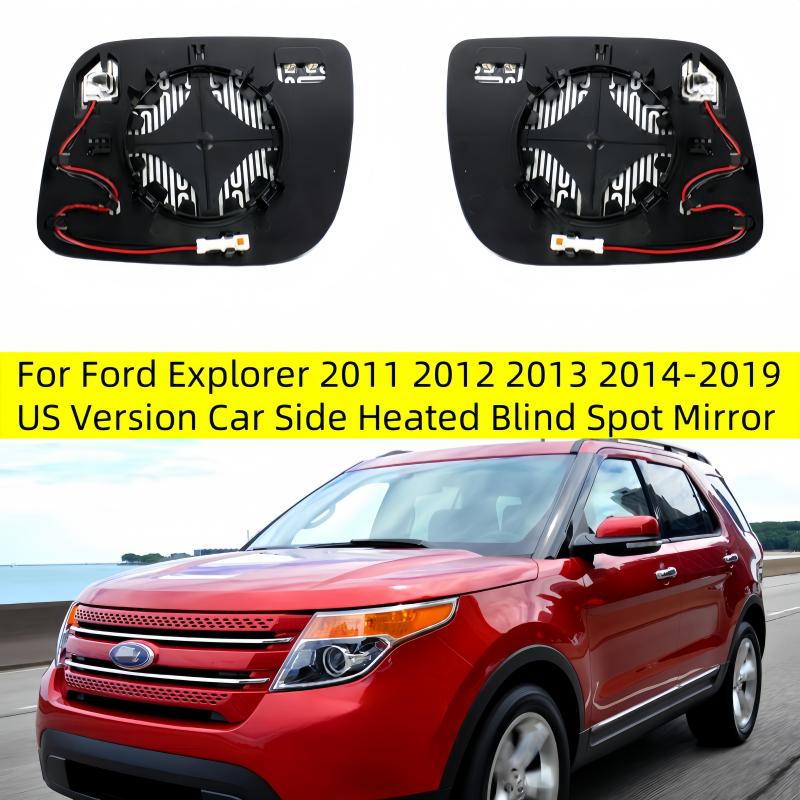 Replacement For Ford Explorer 2011 2012 2013 2014- US Version Car Side Heated Blind Spot Mirror Glass Rearview Mirror Lens