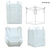 Industrial White Ton Bag - 1 Ton, Four-Loop, Pre-Pressed Space Sludge Lifting Bag