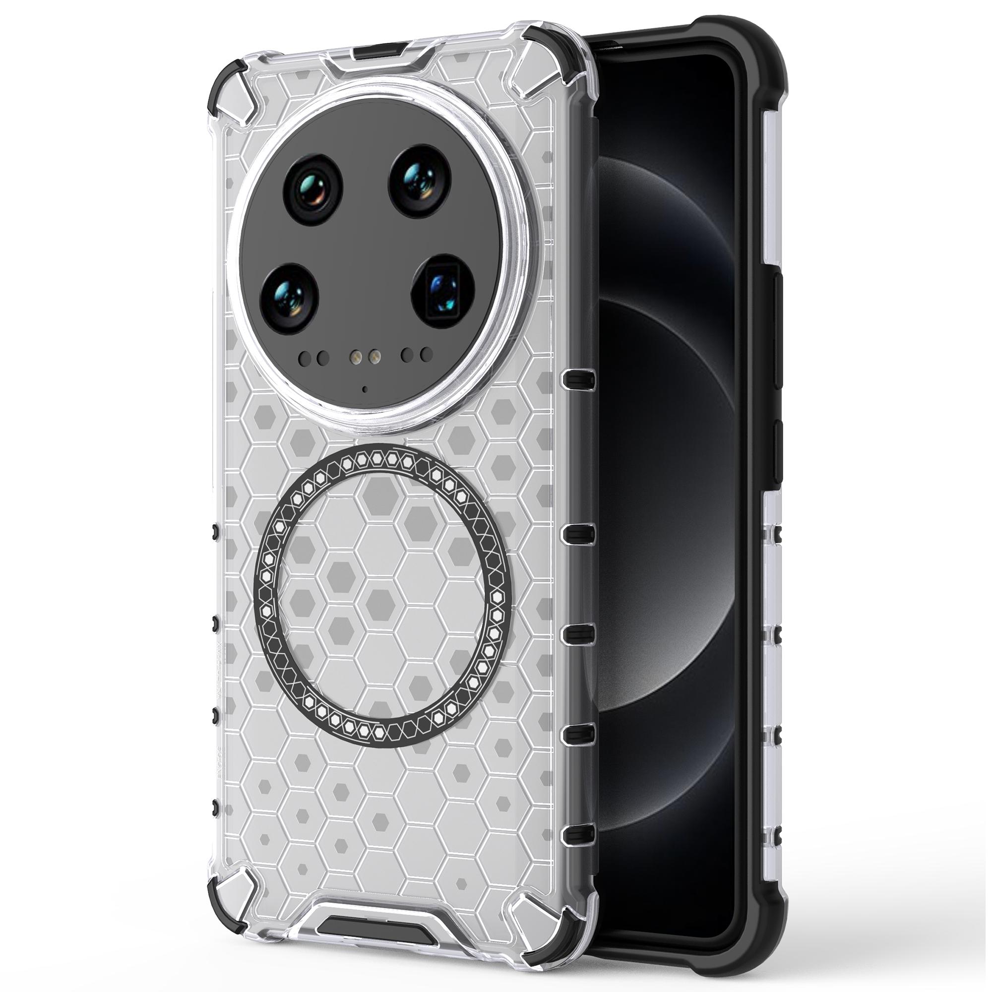 Для Xiaomi 14 Ultra Магнитный чехол Сотовые усиленные углы TPU+PC Чехол для телефона A