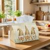1pc Nordic Folklore Tissue Box - Honey Bee Gnome Napkin Storage Box, Suitable for Rolls/facial Tissues/single Sheets,Two Sizes Available for Home/car/