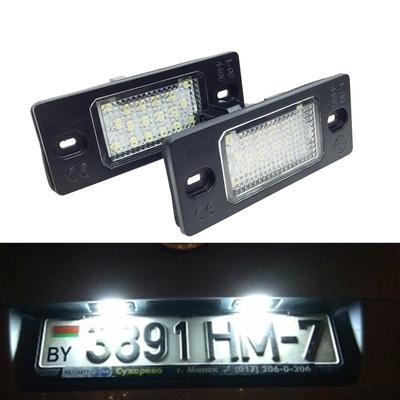 2 Pcs No Error SMD LED Number License Plate Light Lamp White For VW GOLF 4 5 Variant Passat B5.5 Touareg Tiguan Auto Tail Luces