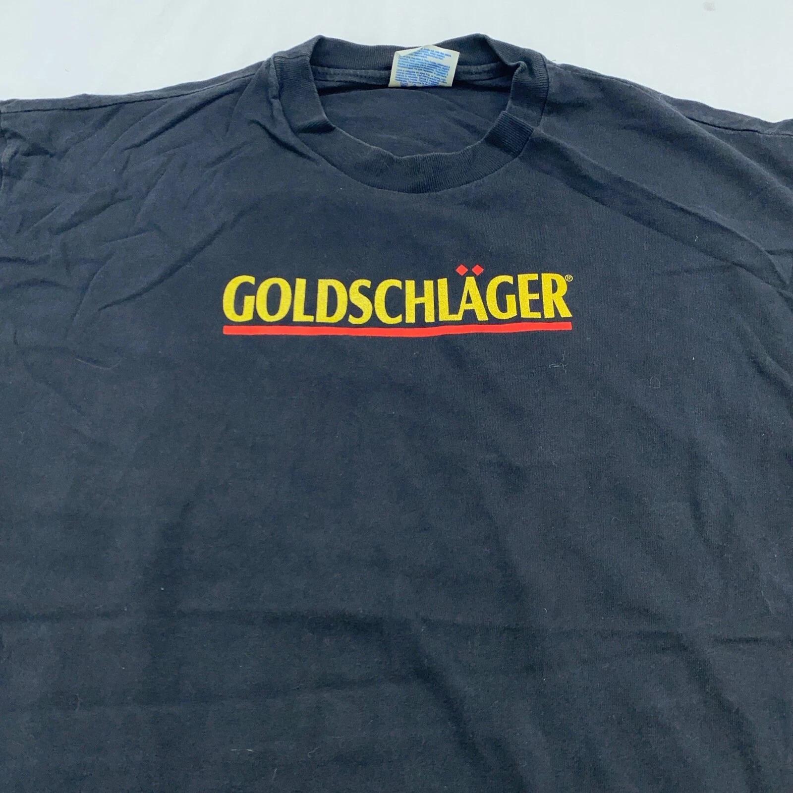 vintage 90s GOLDSCHLAGER TEAR IT UP SNOWBOARD T-Shirt LARGE liquor snowboard ski L
